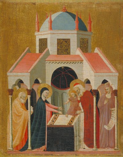 Presentatie van Jezus in de Tempel door Master of Cini the Madonna